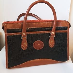 Vintage Dooney & Burke purse pocketbook, black and brown